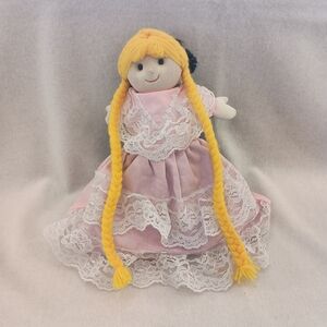 Vintage Topsy Turvy Rapunzel/ Prince/Witch/ Flip Story Doll 10"